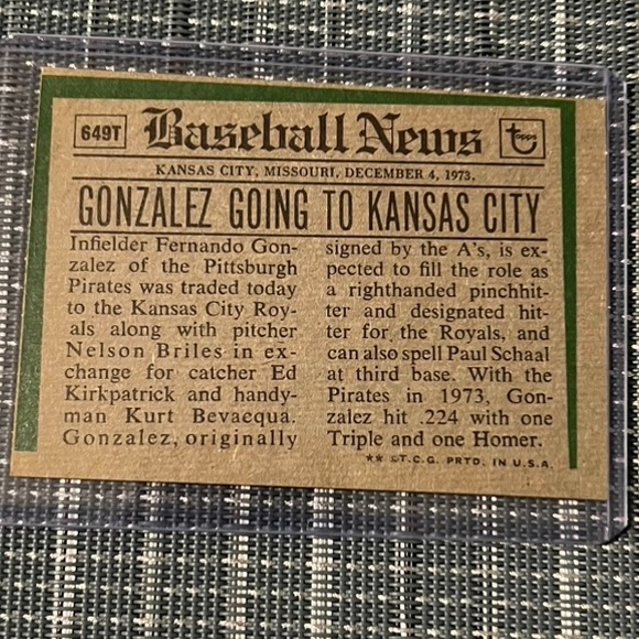 ERROR CARD ⚾️ Major League Baseball Sports Trading Card, Qty 1 - Picture 2 of 4